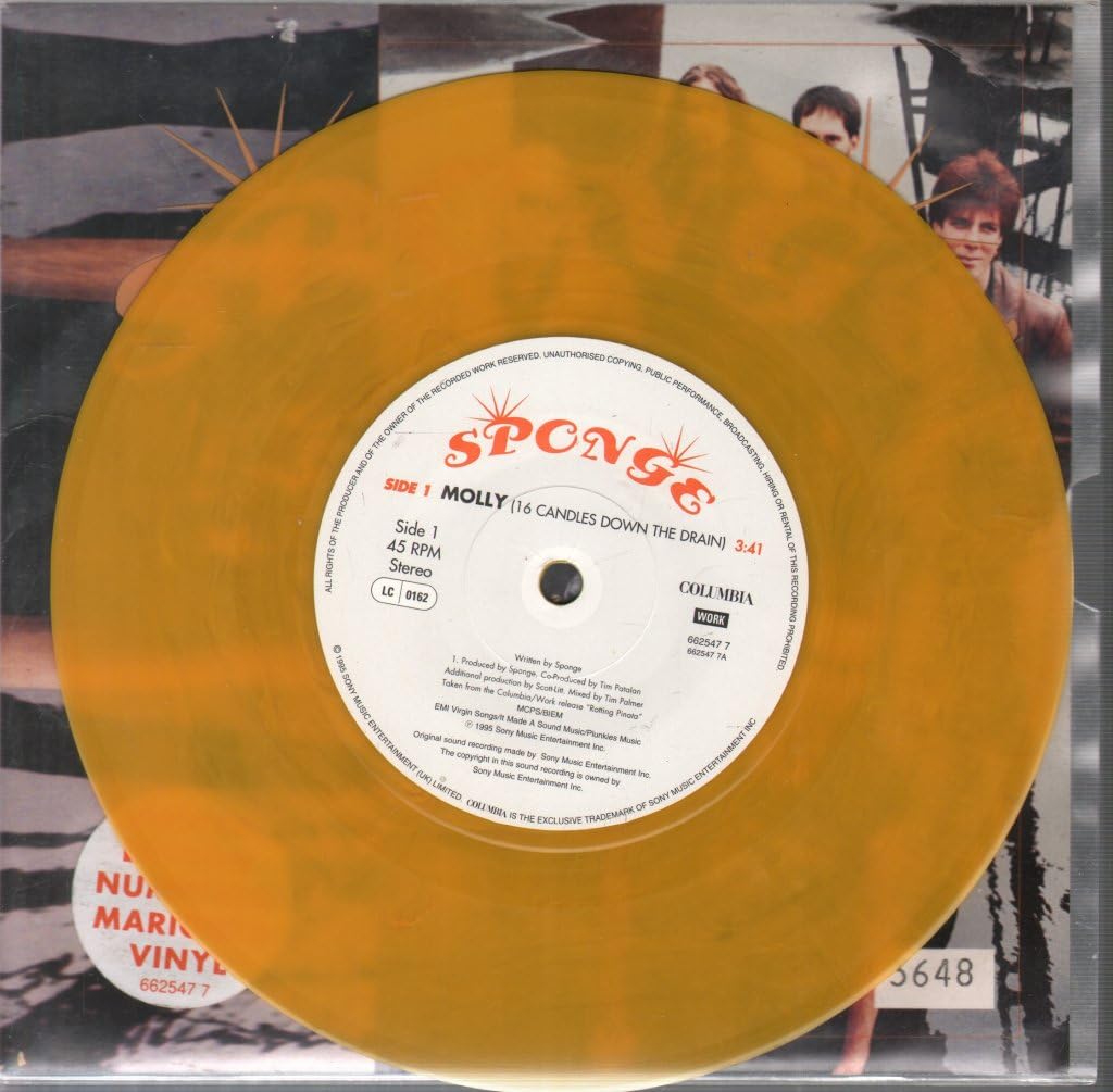 Molly (16 Candles Down The Drain) - Limited Edition Marigold Colored Vinyl Record - Perfect for Music Collectors & Vintage Vinyl Enthusiasts