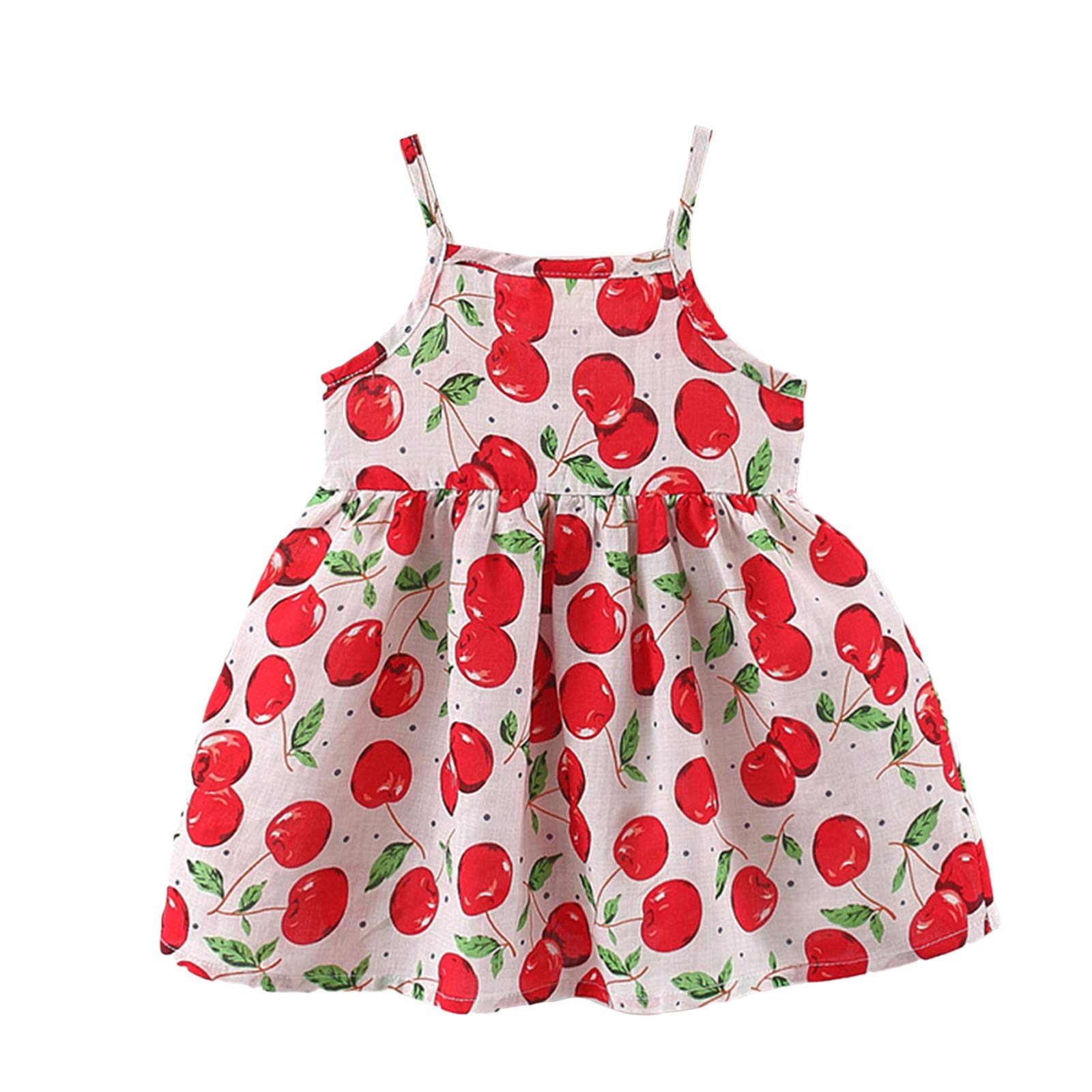 Floral Baby Girls Dress & Skirt Set - Sleeveless Toddler Beach Dress for Summer, Playdates & Outdoor Activities
