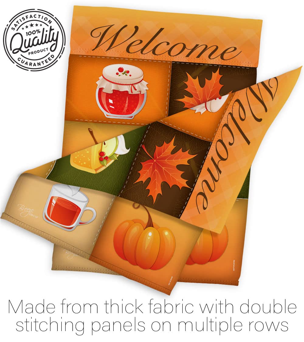 Fall Harvest Decor Flags Set - House & Garden for Autumn Decorating