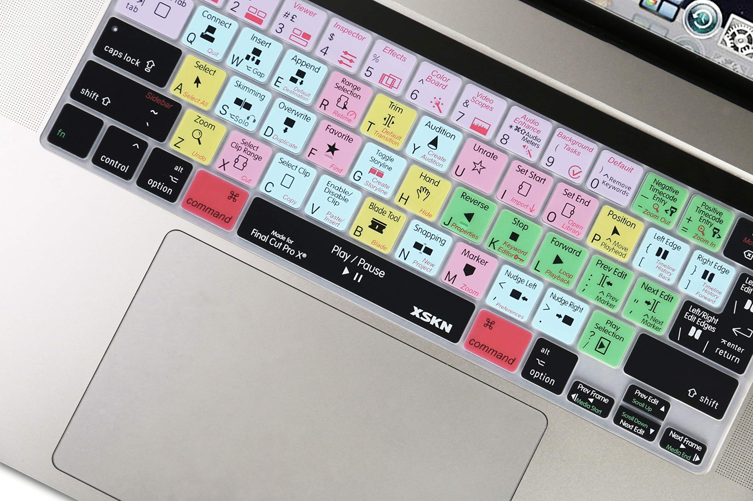 Final Cut Pro X Silicone Keyboard Cover for MacBook Pro 16