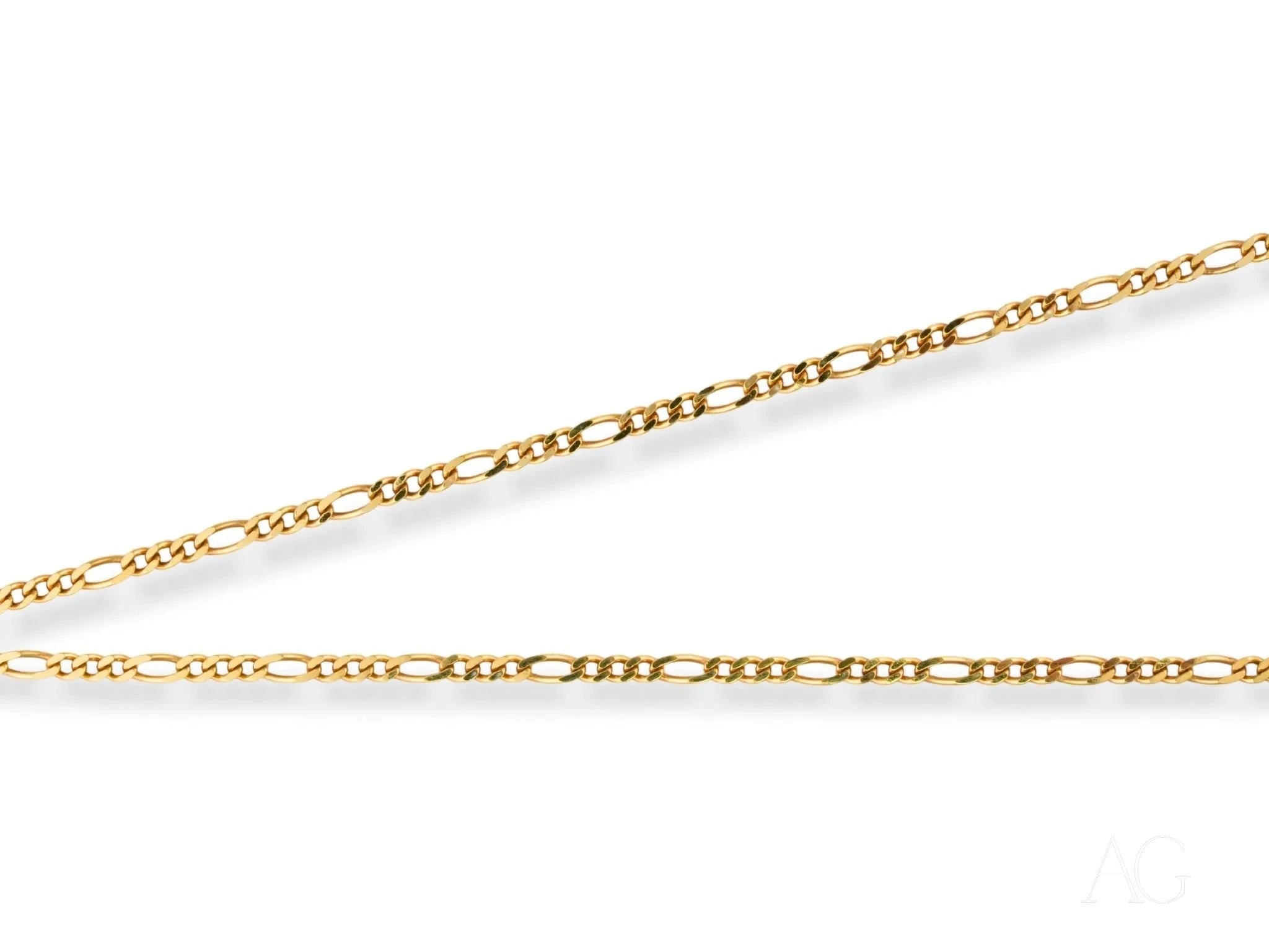 Eternal Prestige 18K Gold Figaro Chain for Men & Women - Luxury Italian Jewelry Gift for Birthday, Anniversary & Special Occasions