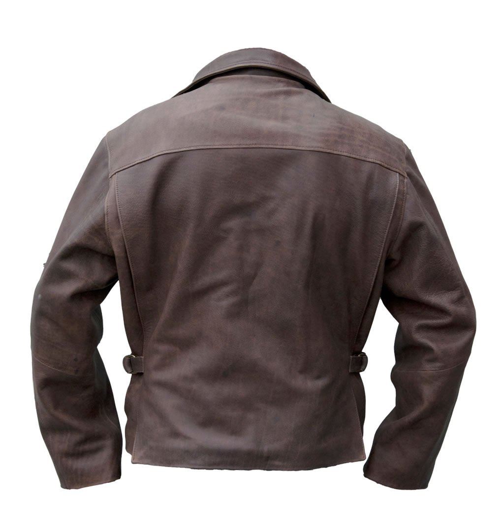 Noble House Indiana Jones Leather Jacket - Genuine Steerhide Brown Distressed Vintage Style | Perfect for Cosplay, Halloween Costume & Adventure Themed Events
