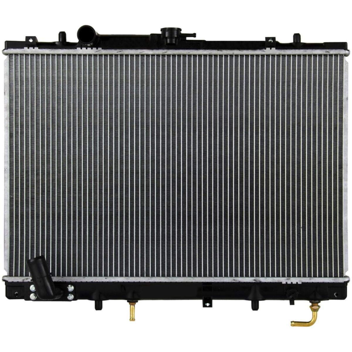 1 Row Aluminum/Plastic Radiator with Oil Cooler for 1997-2015 Mitsubishi Montero Sport 3.0L & 1999-2003 Montero Sport 3.5L V6 - Perfect for Engine Cooling & Off-Road Adventures