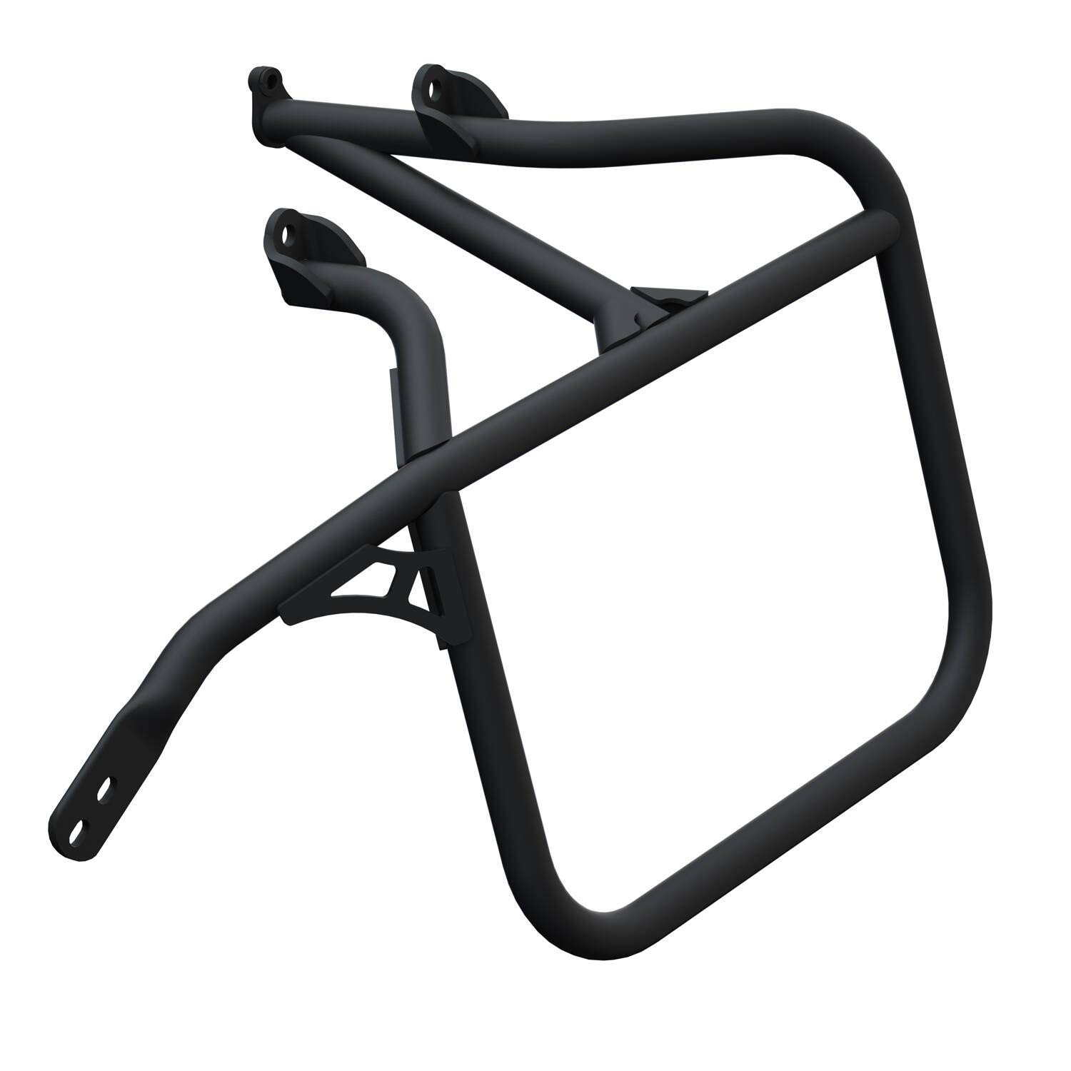 Indian Motorcycle Side Bag Rack - Heavy Duty Black Luggage Rack for Harley, Honda, Kawasaki - Perfect for Touring, Commuting & Adventure Riding