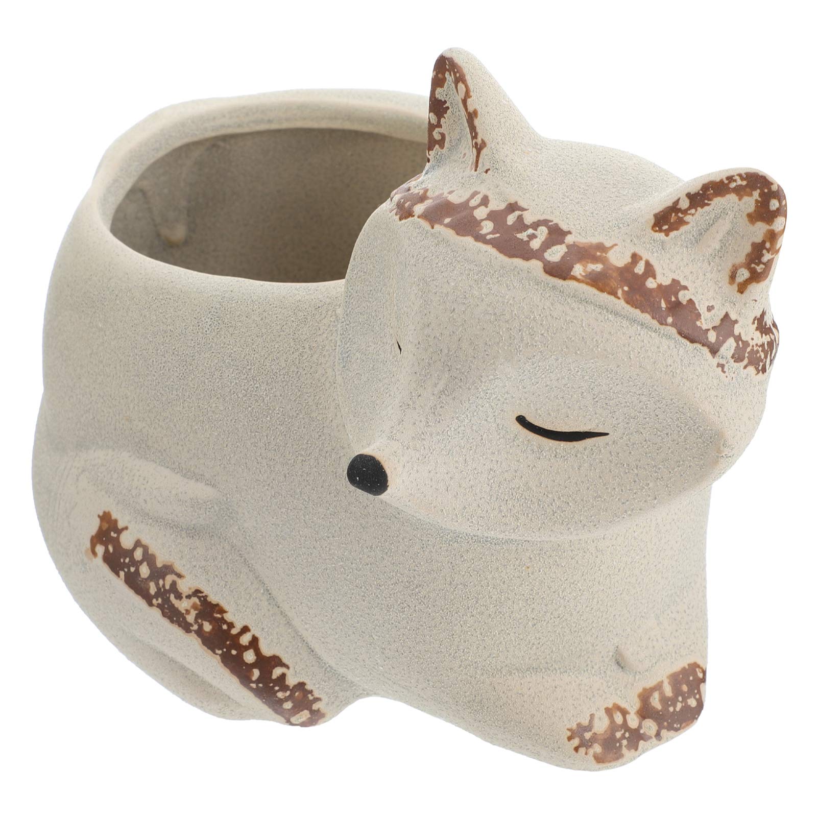 1pc Cute Animal-Shaped Ceramic Succulent Planter - Modern Decorative Flower Pot for Plants, Home & Office Decor - Perfect for Succulents, Cacti, and Small Indoor Plants