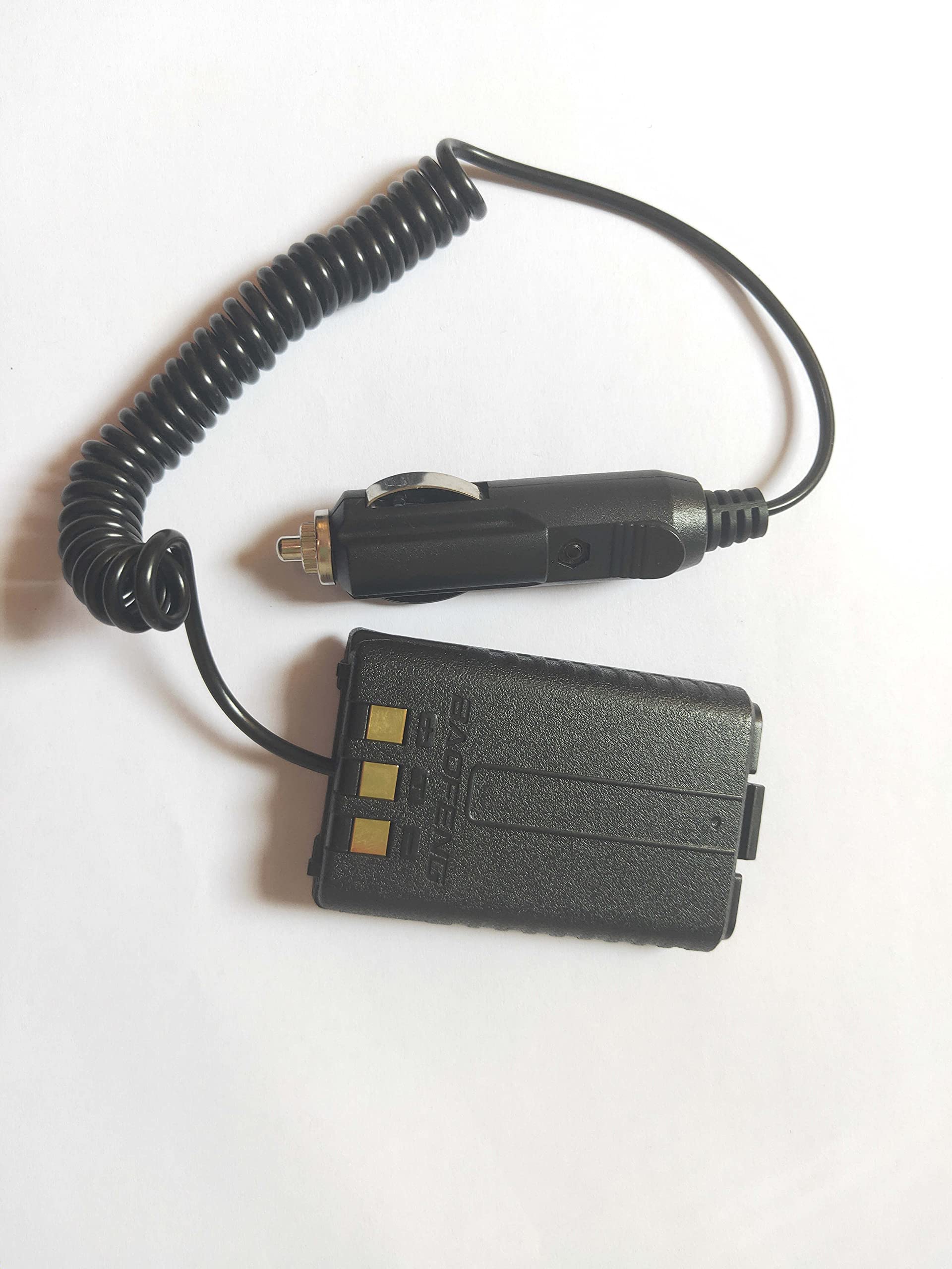 BAOFENG UV-5R Series Car Charger - 12V DC Battery Eliminator Power Adapter for UV-5R/UV-5R+/UV-5RA/UV-5RE/UV-5RE Plus/UV5R Pro Two Way Radios - Perfect for Trucking, Camping & Emergency Communication