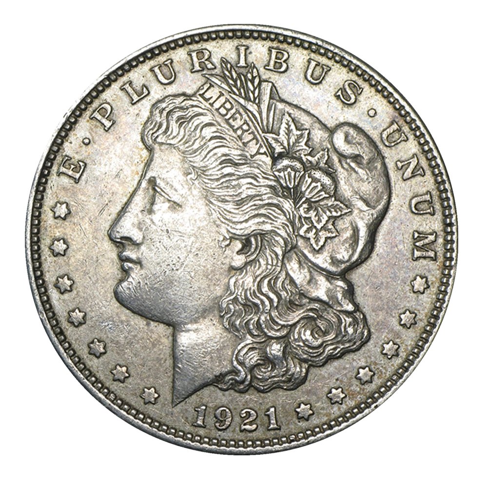 1921 Morgan Silver Dollar - Last Year of Morgan Dollar Series - Circulated Very Good Condition - Perfect for Coin Collectors & History Enthusiasts