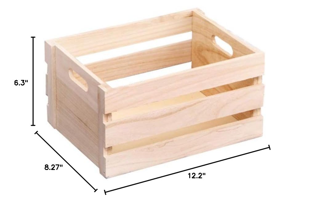 Natural Wooden Desktop Organizer - Handmade Wood Basket for Office Supplies, Stationery & Home Decor | Perfect for Desk Organization, Gift Giving & Workspace Decoration