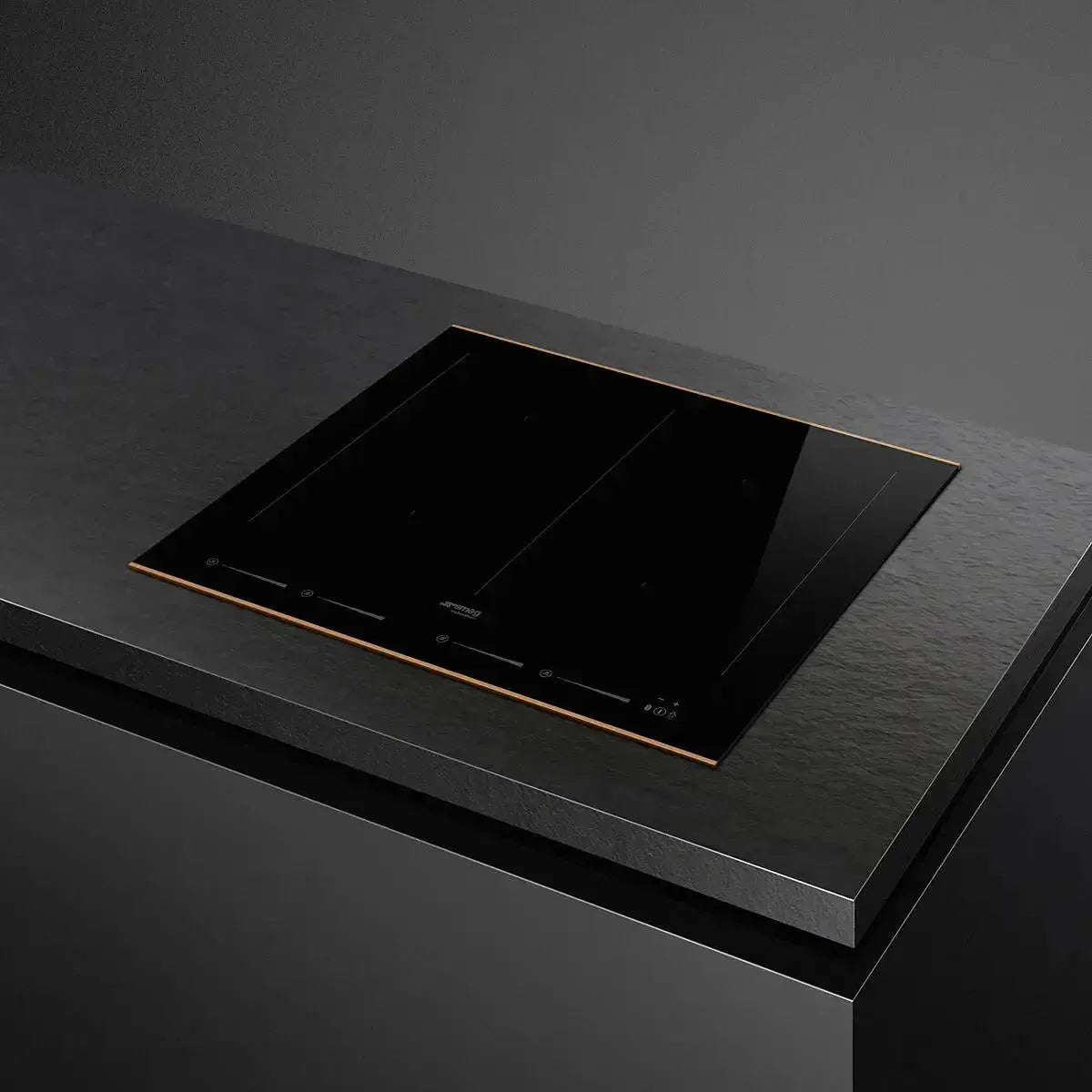 Smeg 60cm Dolce Stil Novo Black Induction Cooktop - Premium Built-in Electric Stove for Modern Kitchen Cooking & Entertaining