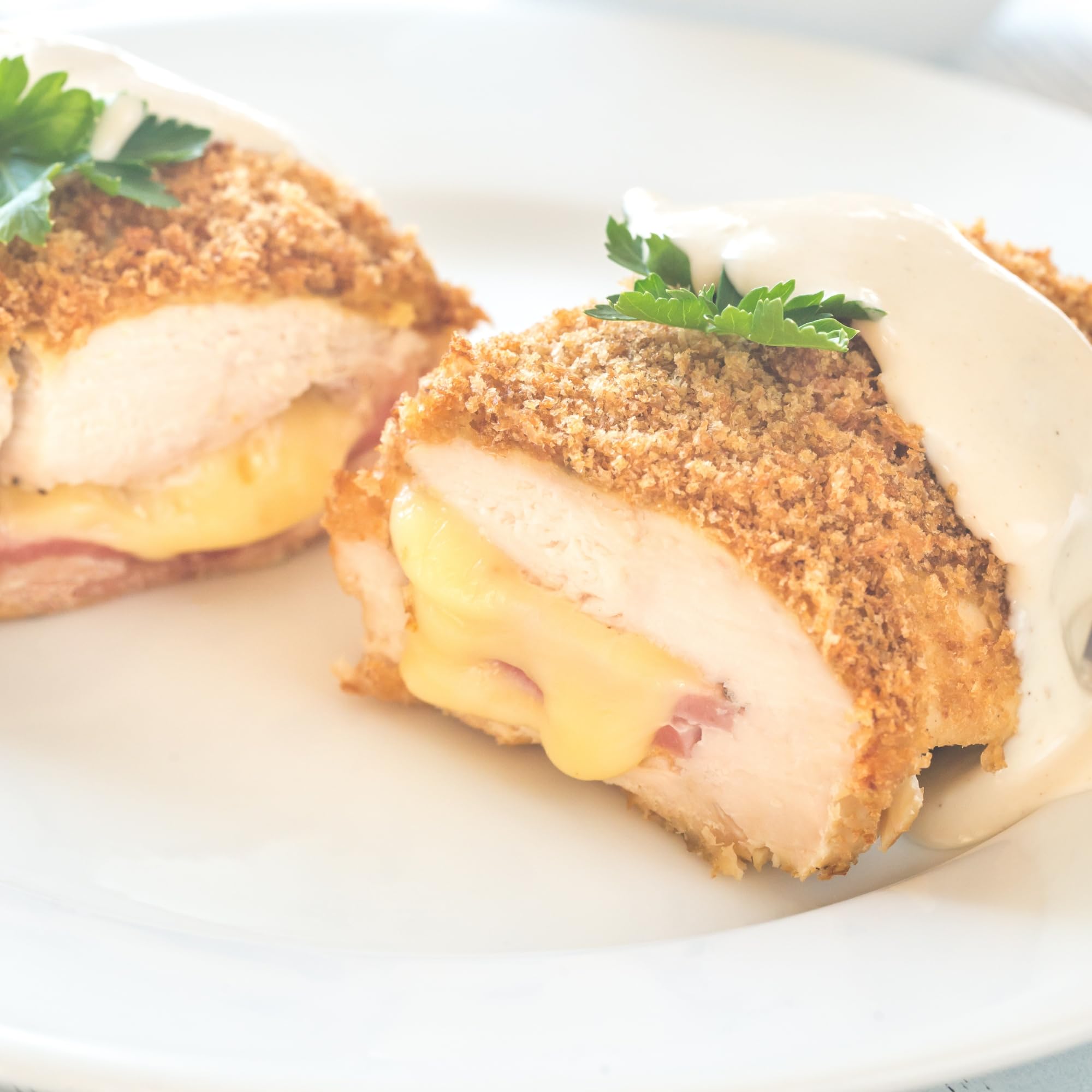 Uncooked Homestyle Breaded Cordon Bleu Boneless Chicken Breasts - 12 Pack (7oz Each) | Premium Quality Chicken for Easy Meals & Family Dinners | Perfect for Quick Cooking, Meal Prep & Gourmet Dishes