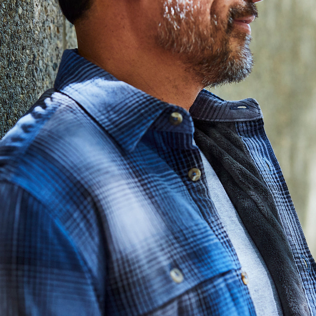 Men's Boone Shirt Jacket in Forest Moss - Lightweight Flannel Shirt for Outdoor Hiking, Camping & Casual Fall Wear