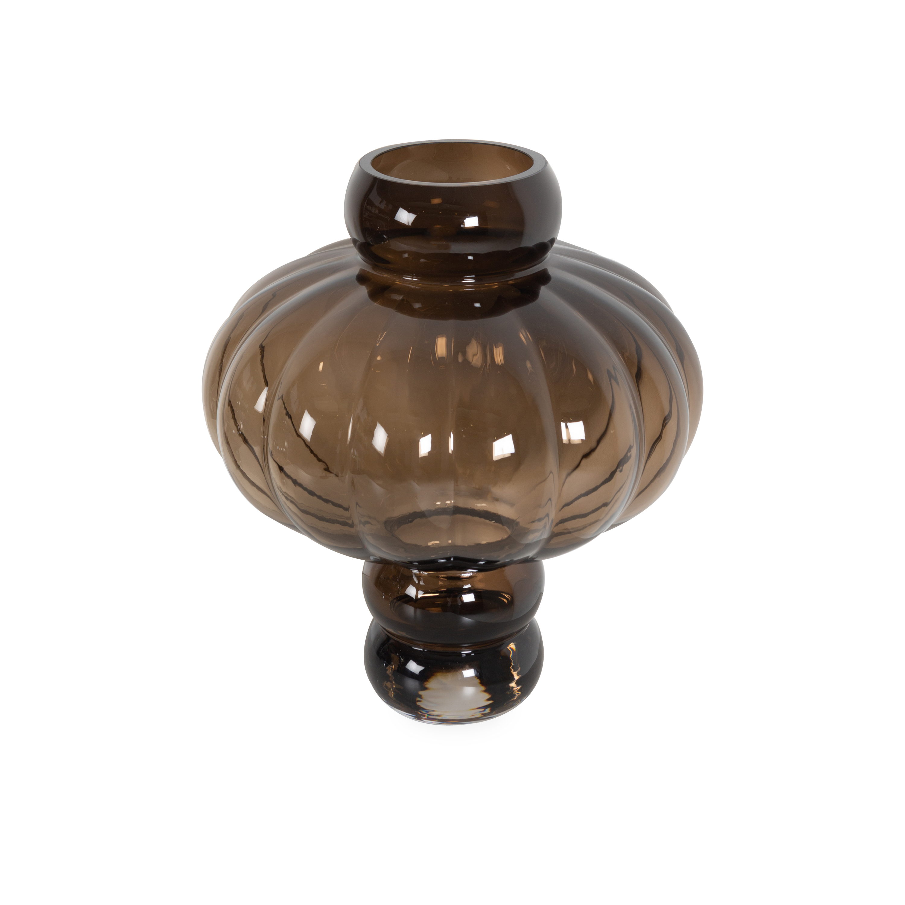 Glass Smoke Balloon Vase - Elegant Decorative Centerpiece for Weddings, Parties & Home Decor