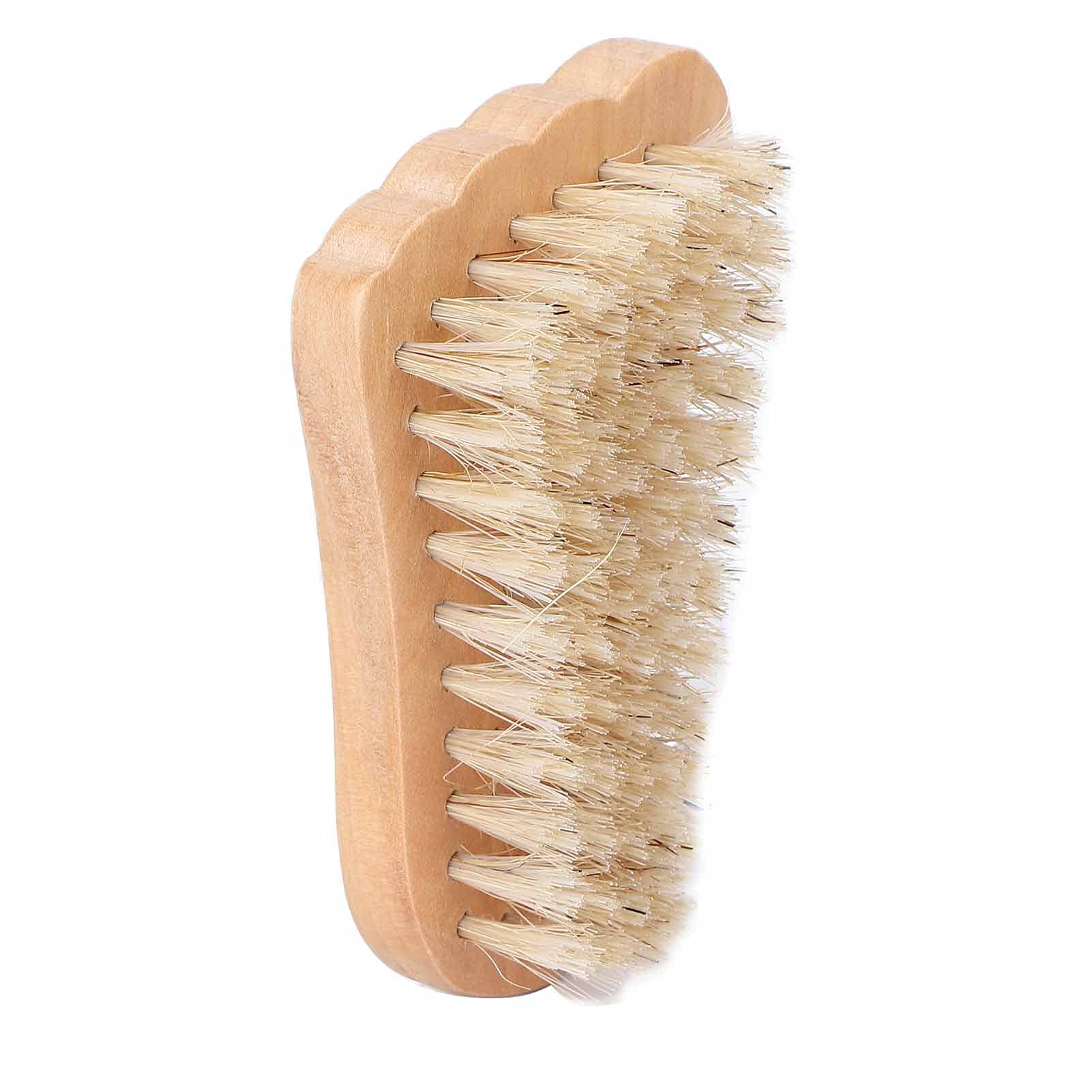 Premium Wooden Nail Scrub Brush - Portable Compact Nail Cleaning Tool for Manicure & Pedicure | Ideal for Home, Travel, Nail Salons & Professional Use | Perfect Gift for Women & Men