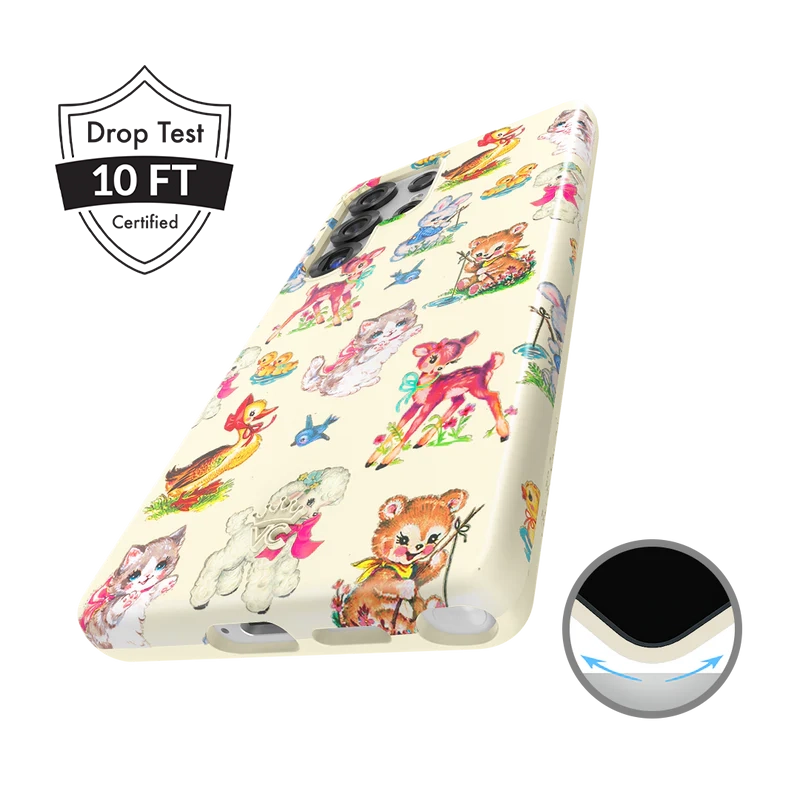 Cute Baby Animals Samsung Phone Case - Protective & Durable Cover for Samsung Galaxy [Model] - Perfect Gift for Kids & Animal Lovers