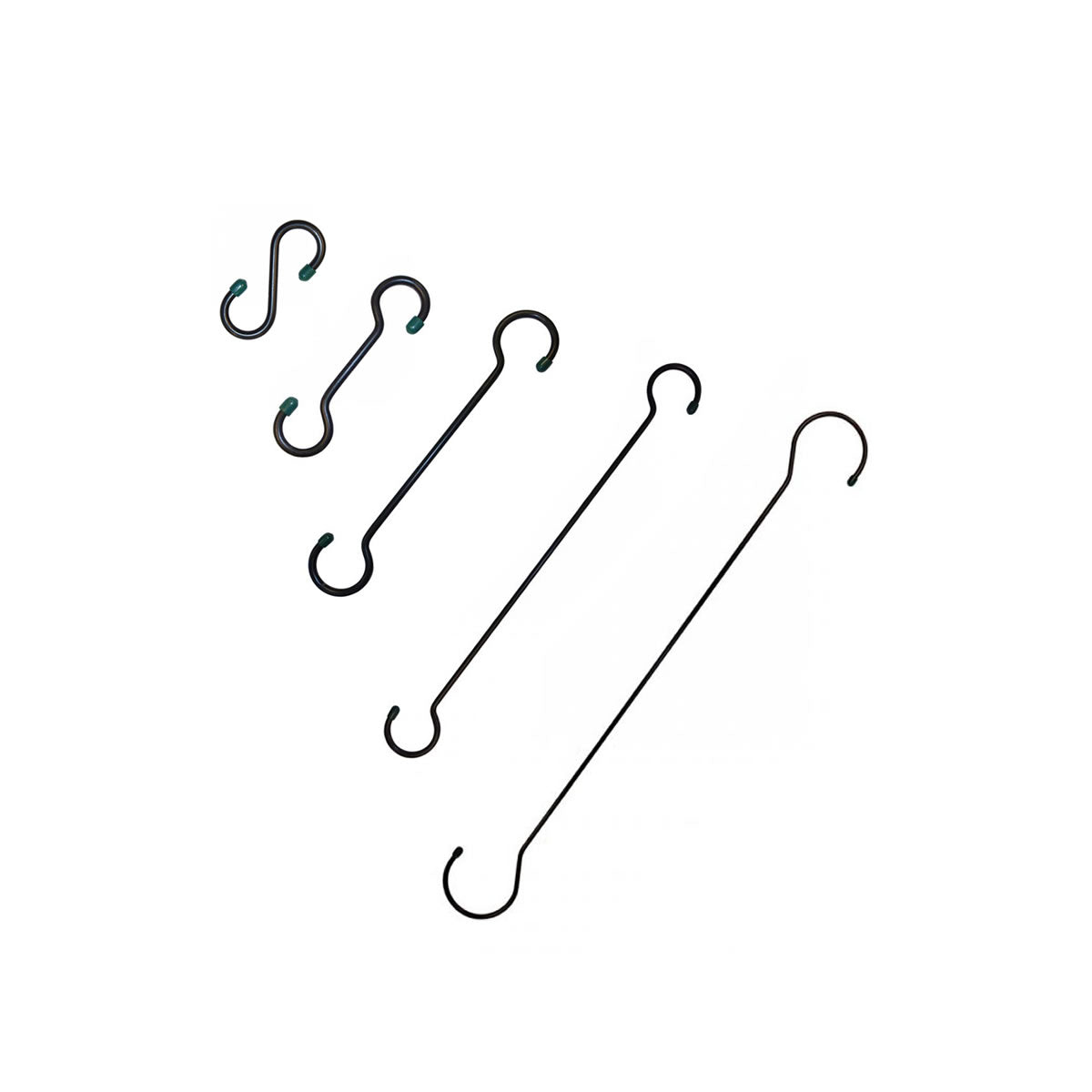 Heavy Duty Extension Hooks Set of 5 Sizes - Wall Mount Organizer for Hanging Tools, Hats, Coats & Home Decor - Garage, Closet, Kitchen & Bathroom Storage Solution