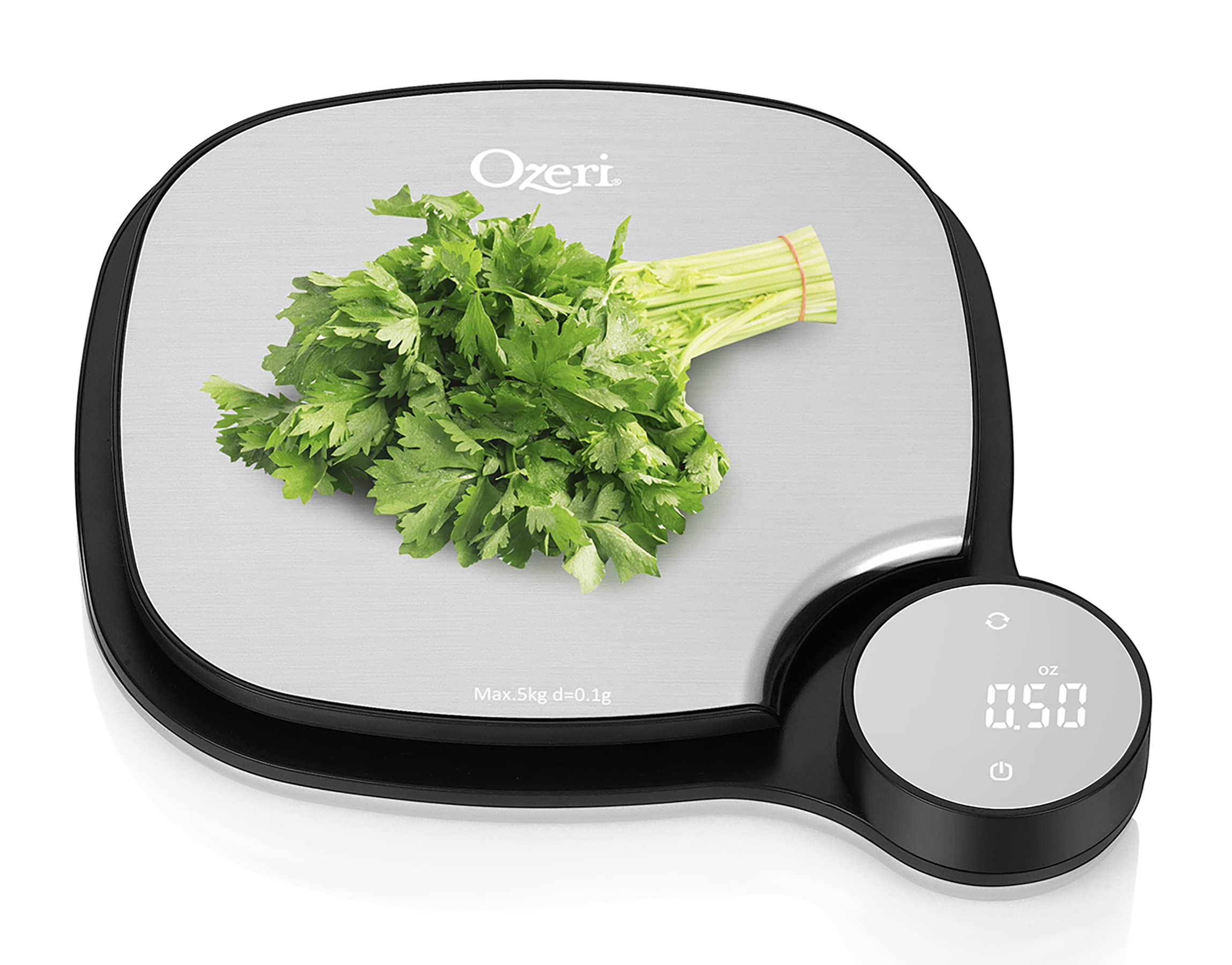 Ozeri Precision Digital Kitchen Scale - 0.1g/0.01oz Accuracy, Stainless Steel Platform, LCD Display - Perfect for Baking, Cooking, Meal Prep & Portion Control