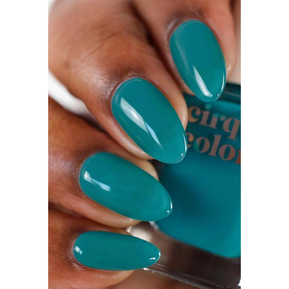 Cirque Colors Curacao Jelly Nail Polish - 0.37 oz Sheer Blue Nail Lacquer for Summer Nails, Beach Vacations & Pedicures