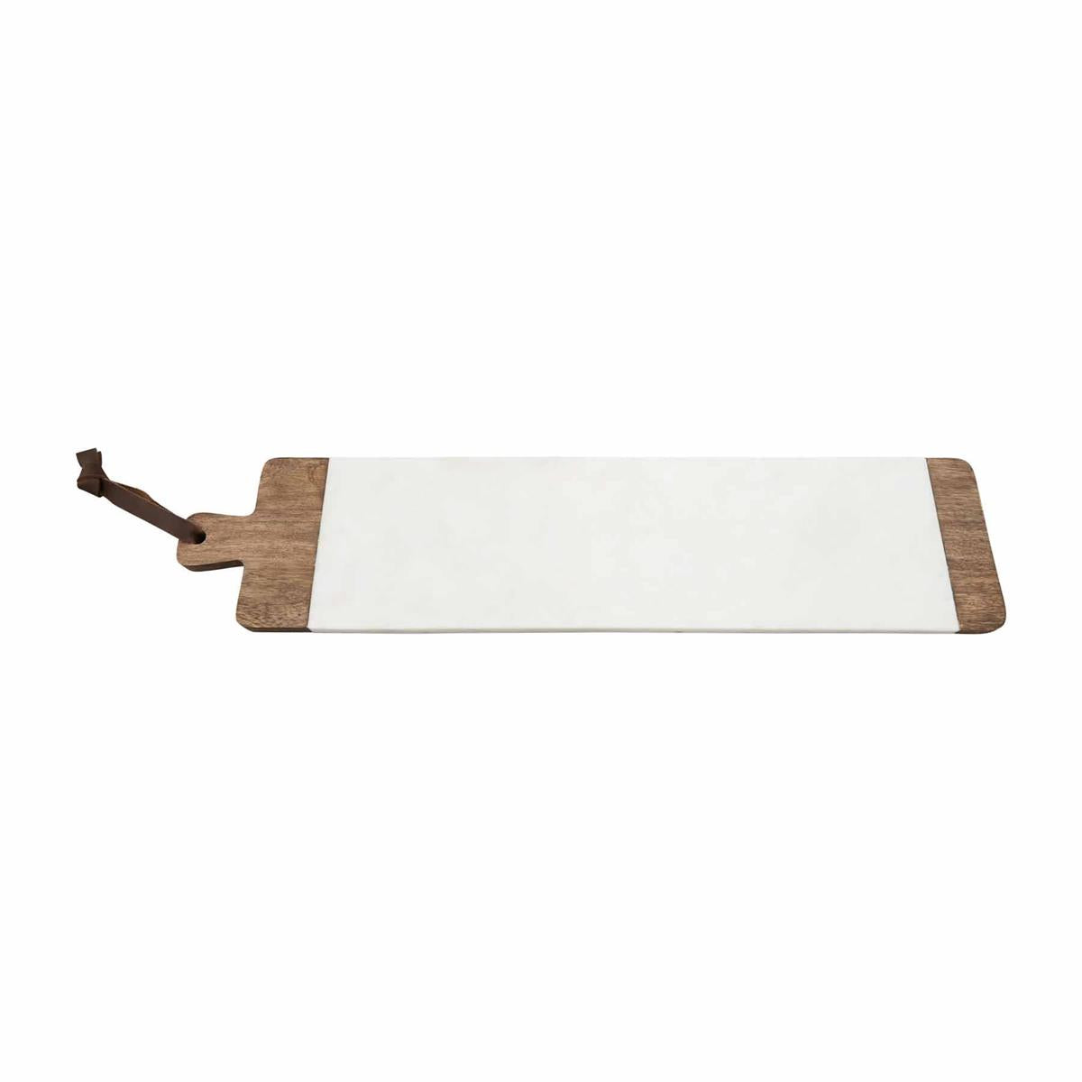 Premium Marble and Wood Serving Board - Elegant Charcuterie Platter for Cheese, Fruit & Appetizers - Perfect for Entertaining, Weddings & Parties