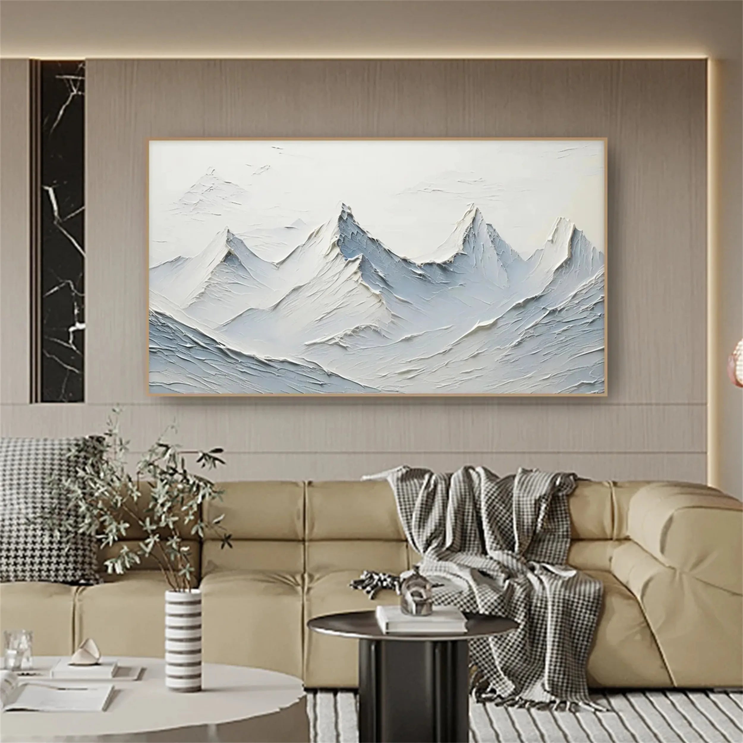 Minimalist Textured Plaster Art Painting - Modern Abstract Wall Decor for Living Room, Bedroom & Office | #MM245