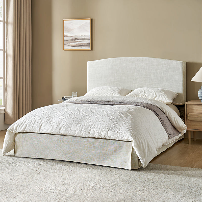 Amadeus Upholstered Platform Bed with Removable Washable Slipcover - Queen Size Bed Frame for Modern Bedroom Decor | Perfect for Master Bedroom, Guest Room & Apartment Sleeping