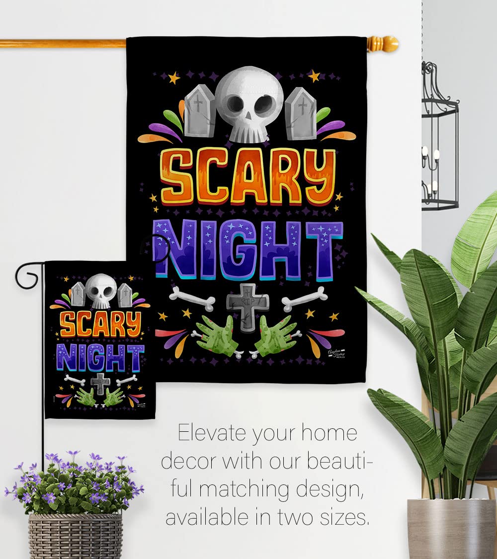 Spooky Halloween Garden Flag - Witch, Black Cat & Pumpkin Decor for Fall Yard
