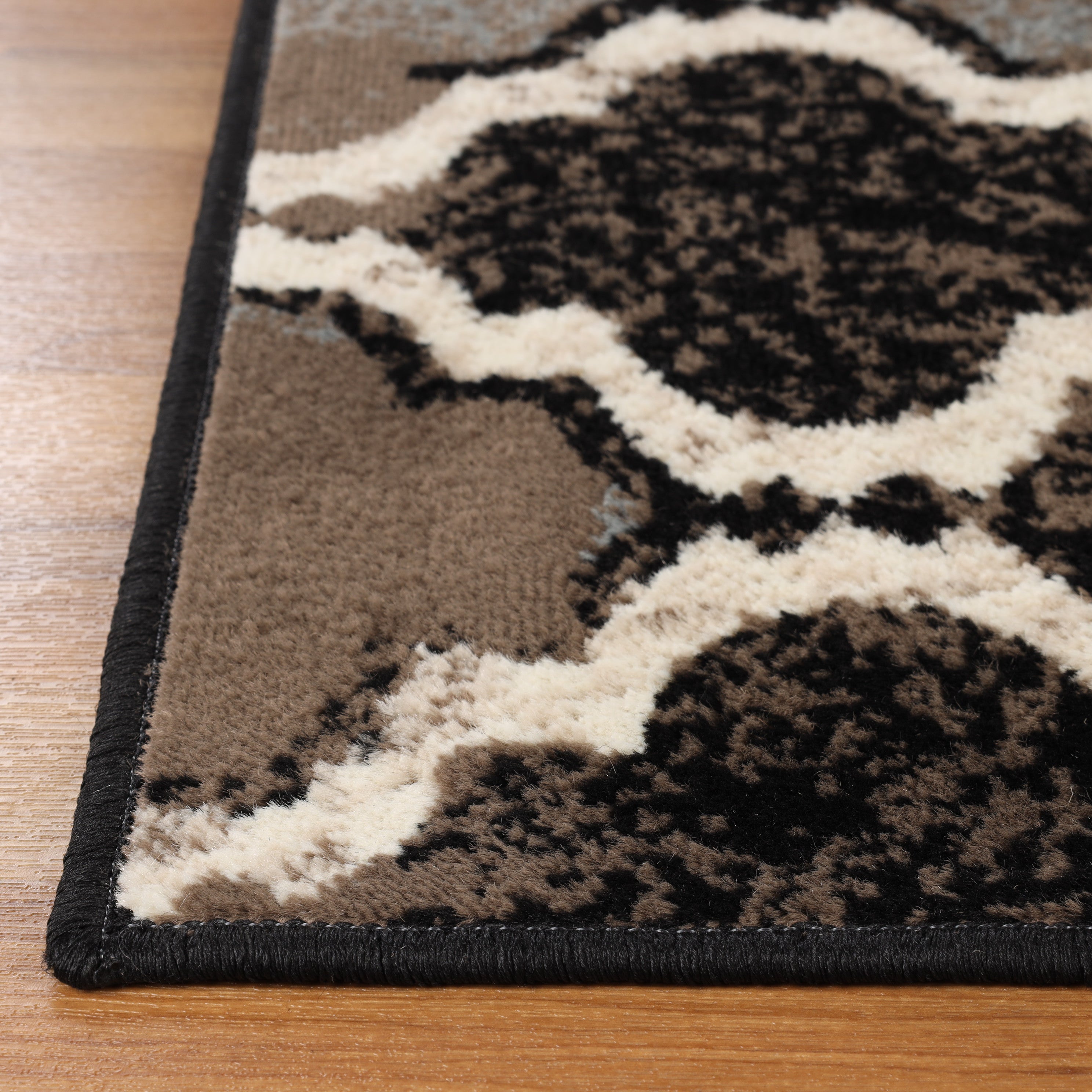 Viking Geometric Trellis Indoor Area Rug & Runner - Non-Slip Boho Chic Carpet for Living Room, Bedroom, Hallway - Perfect for Nordic Home Decor & Cozy Spaces