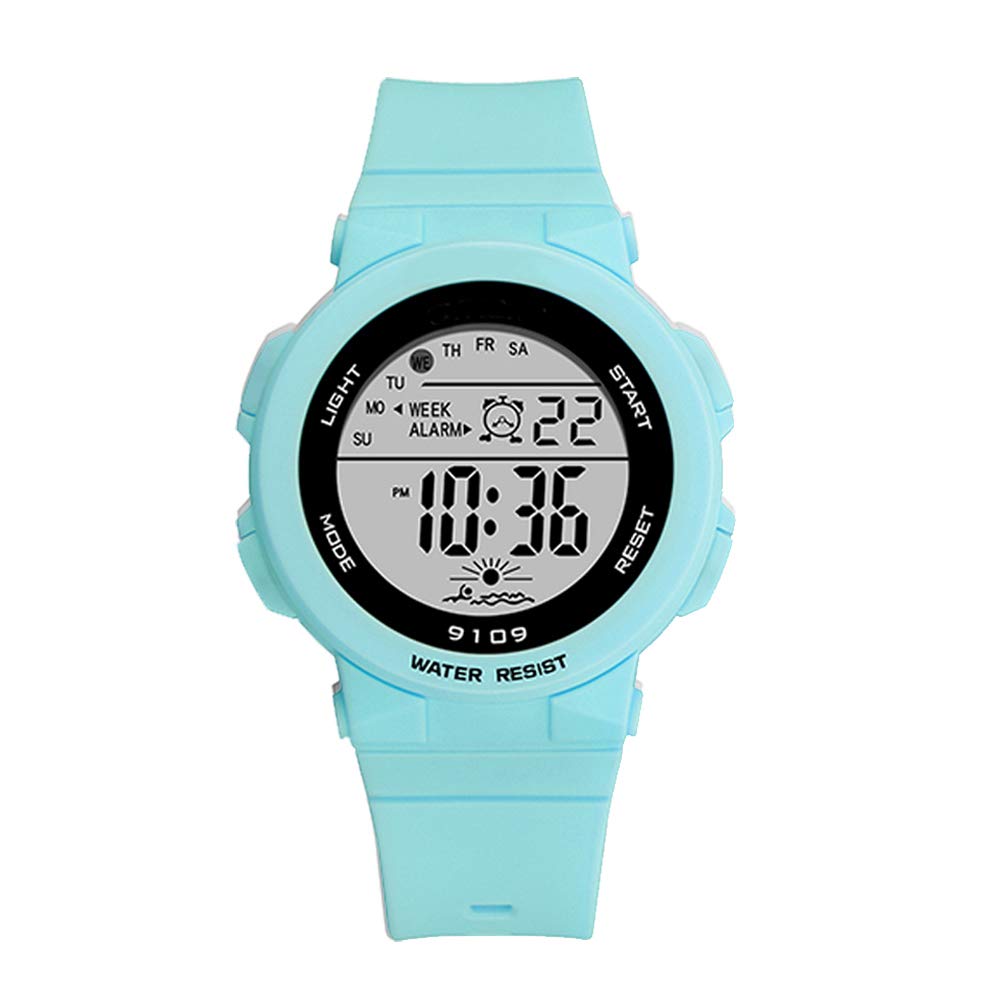 WISHFAN Waterproof LED Digital Sports Watch for Women & Girls - Fitness, Running, Swimming & Outdoor Activities