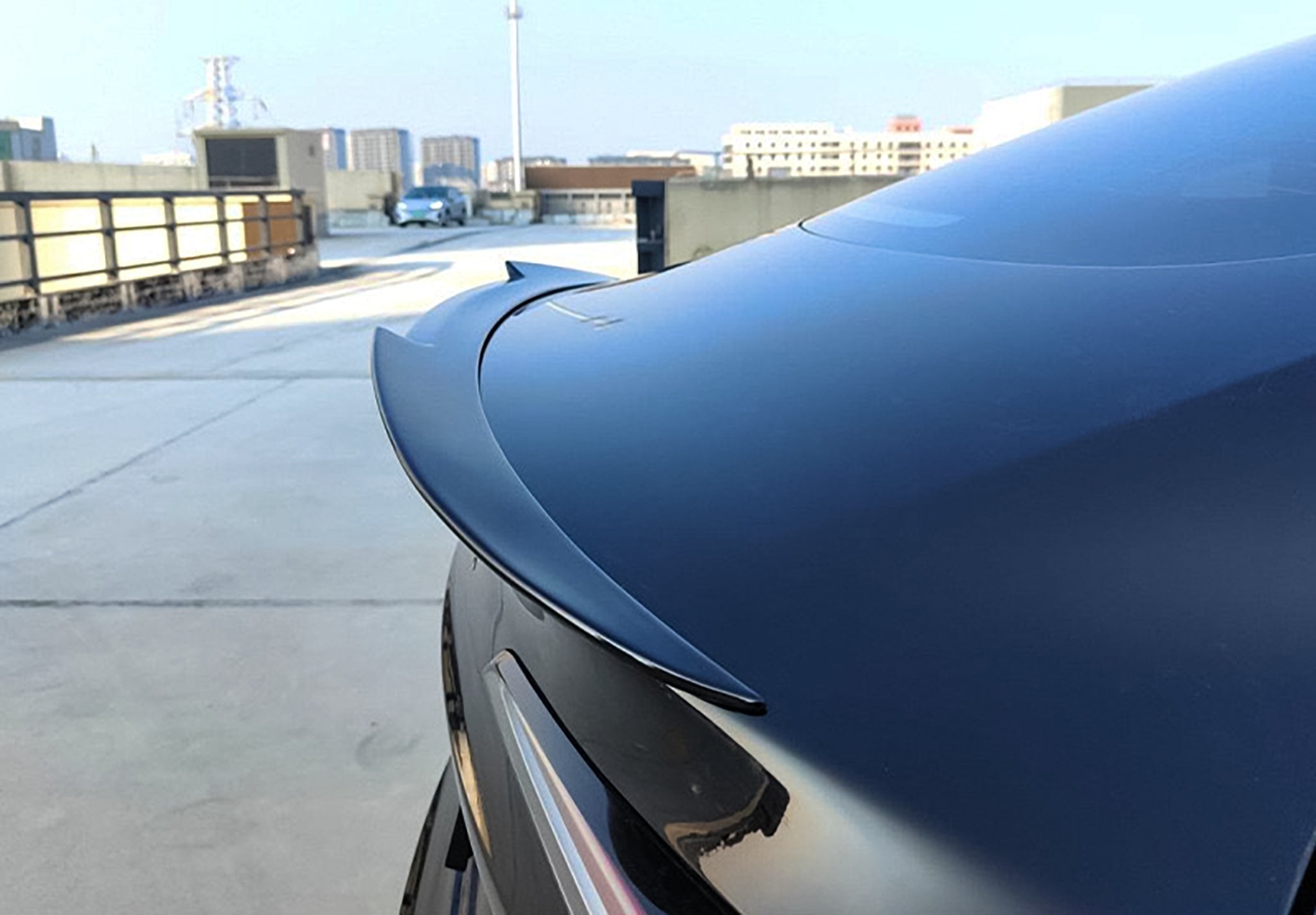 RZ Style Trunk Lip Spoiler for Tesla Model 3 Highland 2024+ - Carbon Fiber Rear Spoiler - Enhance Aerodynamics & Sporty Look - Perfect for Street Racing & Car Shows