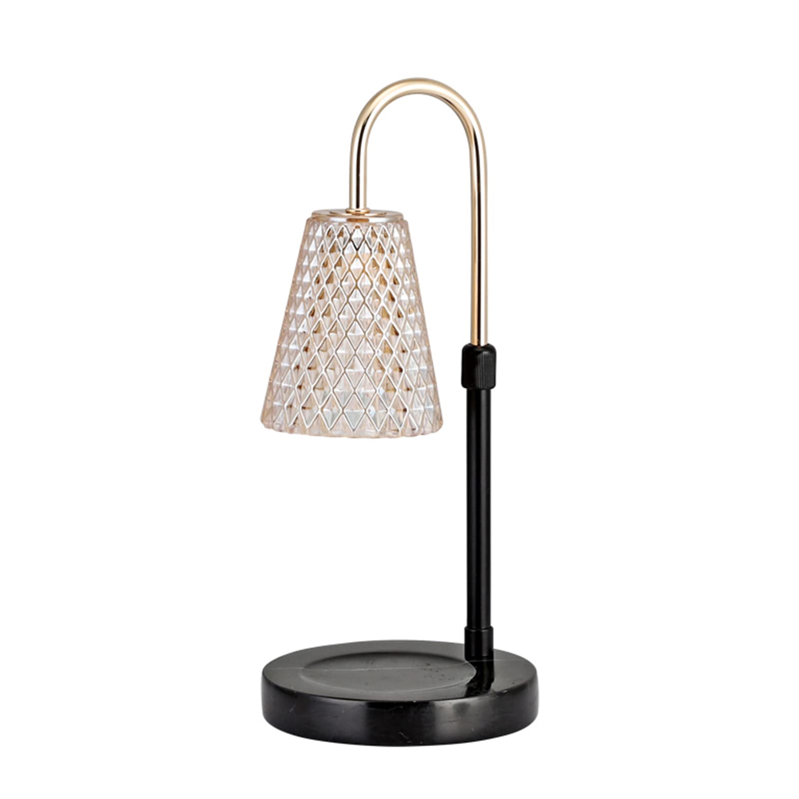 Premium Aromatherapy Wax Warmer Lamp with Crystal Lampshade - Adjustable Height & Brightness Electric Candle Melter for Home, Bedroom, Office - Relaxing Scent Diffuser for Spa Nights, Yoga Sessions & Romantic Ambiance