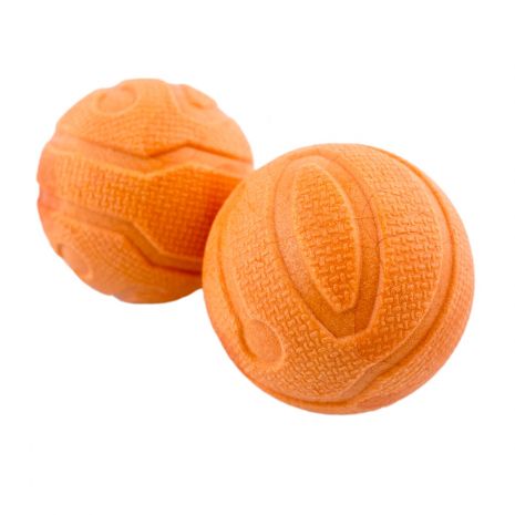 Fetch Balls - Orange Dog Toys - 2 Pack for Outdoor Play, Training & Interactive Fun with Pets