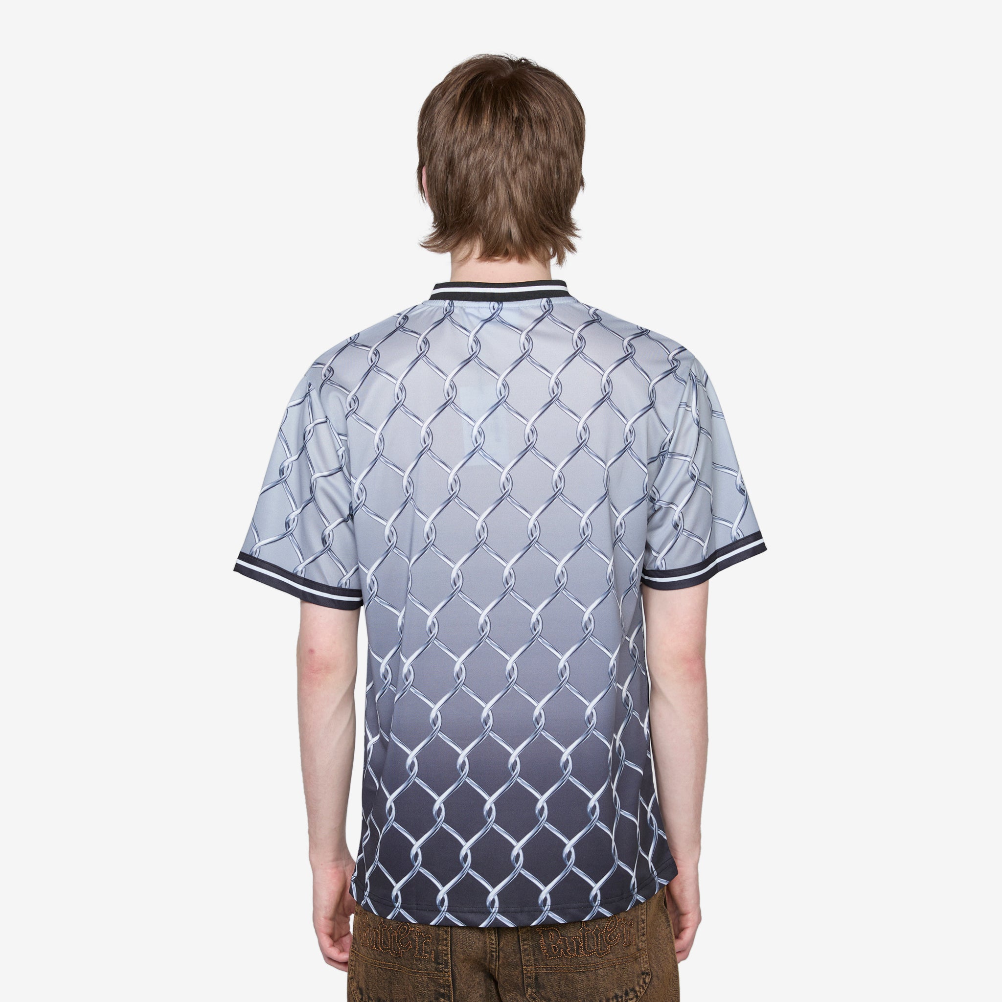 Men's Cage Jersey Grey - Breathable & Comfortable Basketball Shirt for Training & Streetwear | Perfect for Gym, Sports & Casual Outfits
