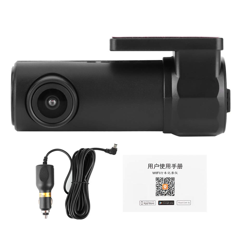 Acouto 1080P WiFi Car Dash Cam with 170° FHD Lens - APP Controlled Driving Recorder with Loop Recording & On-Dash Mount for Night Driving, Parking Mode & Accident Evidence