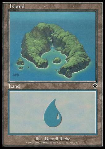 Magic The Gathering - Island (338) - Invasion - Premium MTG Land Card for Deck Building & Strategy Games - Perfect for Collectors and Players