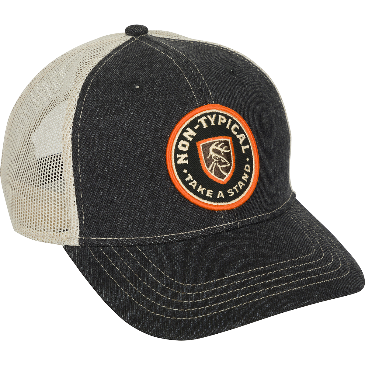 Take A Stand Circle Patch Mesh Back Cap - Adjustable Baseball Hat for Men & Women - Perfect for Outdoor Sports, Hiking, and Casual Wear