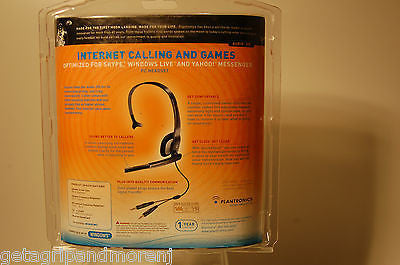 Plantronics Audio 310 Single Ear Headset with 3.5mm Connector for PC - Perfect for Call Centers, Office Work & Remote Communication