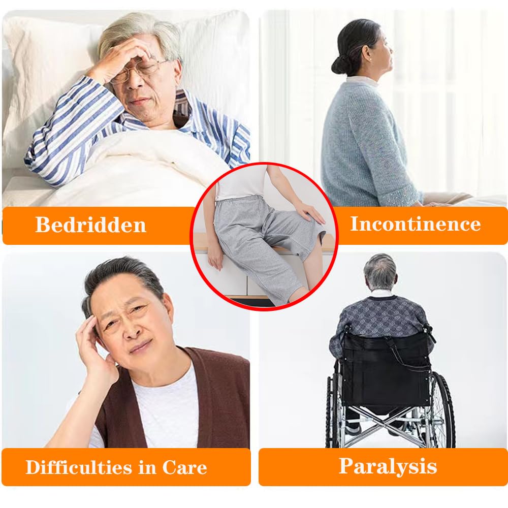 Unisex Fracture Pants with Full-Length Zippers - Easy Open Medical Pants for Bedridden Patients & Disabled Adults | Comfortable Post-Surgery & Home Care Clothing