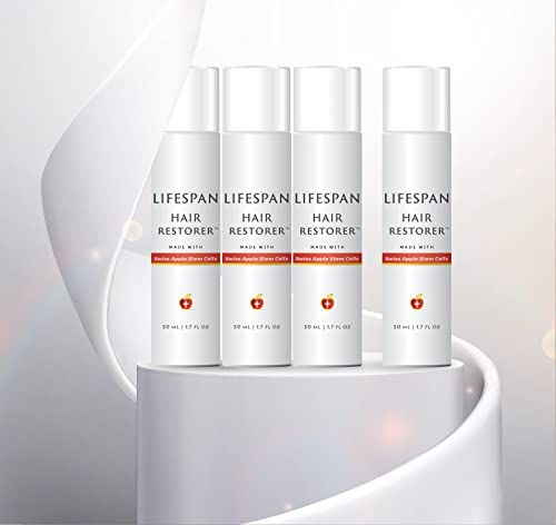 Lifespan Hair Restorer for Men & Women - Natural Hair Growth Treatment for Thinning Hair & Baldness - Best Hair Regrowth Serum for Daily Use at Home & Salon