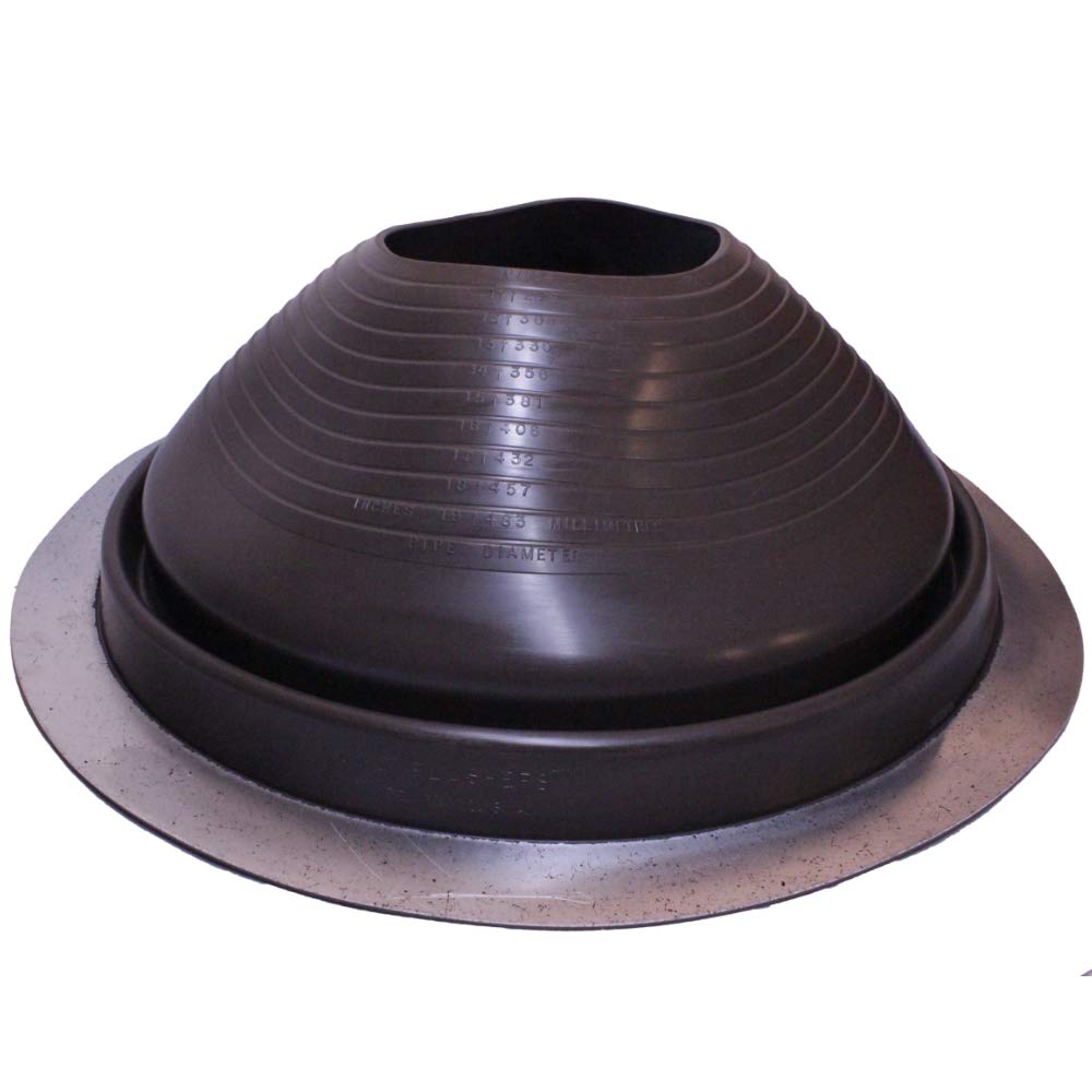 EPDM Flexible Roof Jack Pipe Boot for Metal Roofing - Fits 10