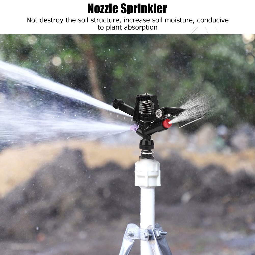Rotating Irrigation Nozzle - Adjustable Water Sprinkler for Garden, Lawn, Farmland, and Forest Seedlings | Perfect for Wheat Fields, Tea Gardens & Agricultural Watering Systems
