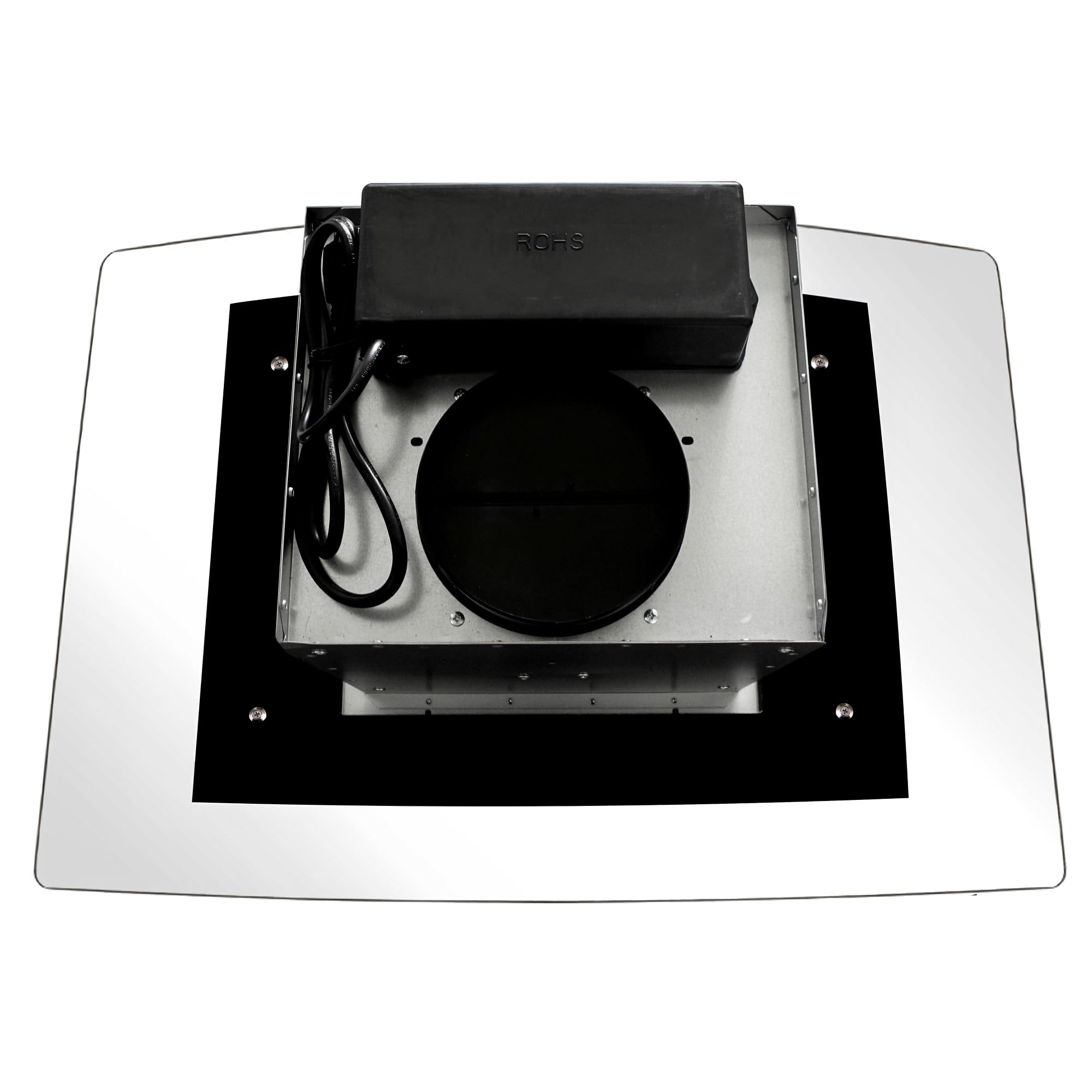 COSMO COS-668ICS750 30-inch Stainless Steel Ducted Island Range Hood - 380 CFM, Soft Touch Controls, LED Lighting - Perfect for Modern Kitchen Islands & Open Concept Homes