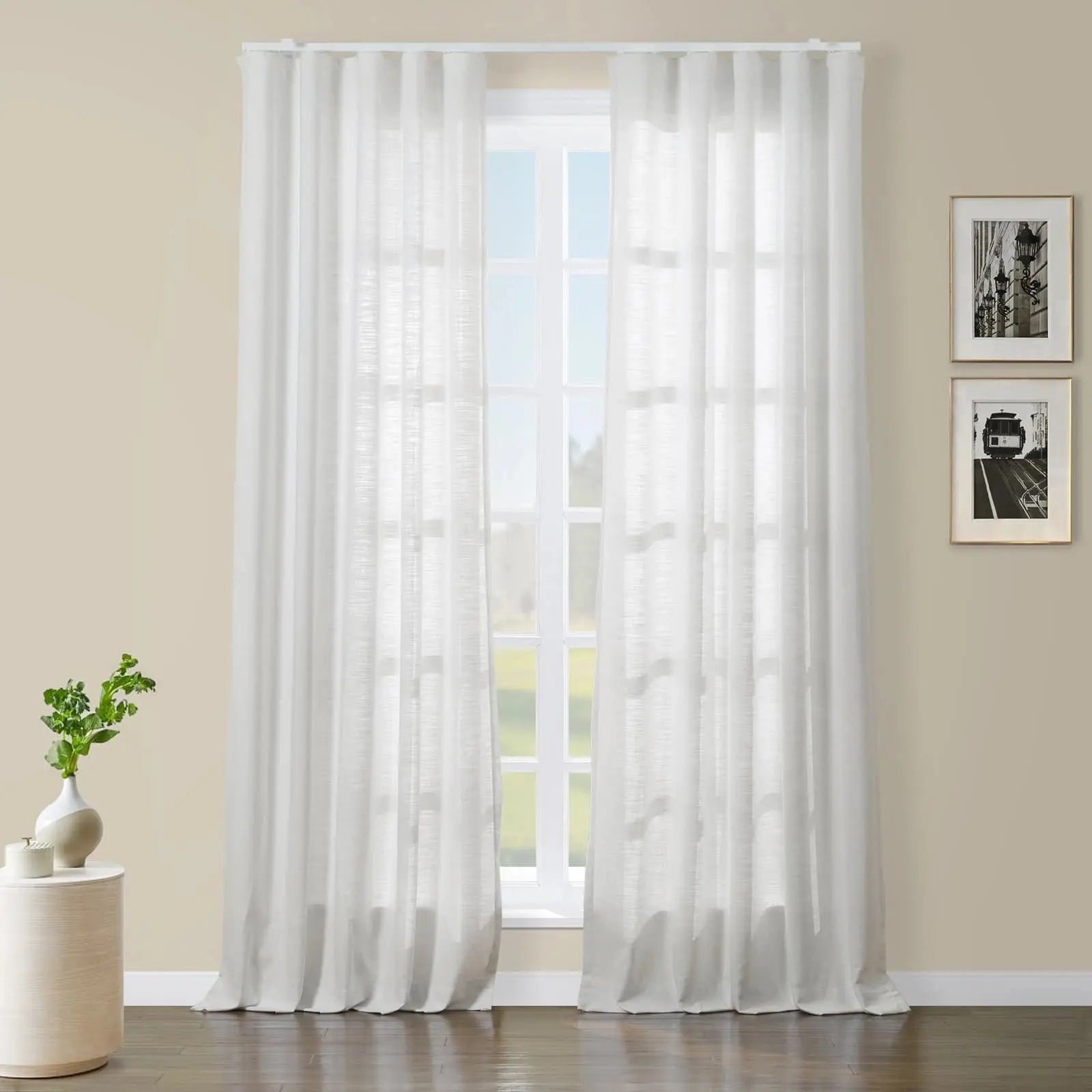 Custom Ripple Fold Drapery Curtains with Nolan Track System - Elegant Window Treatments for Living Room, Bedroom & Office Decor