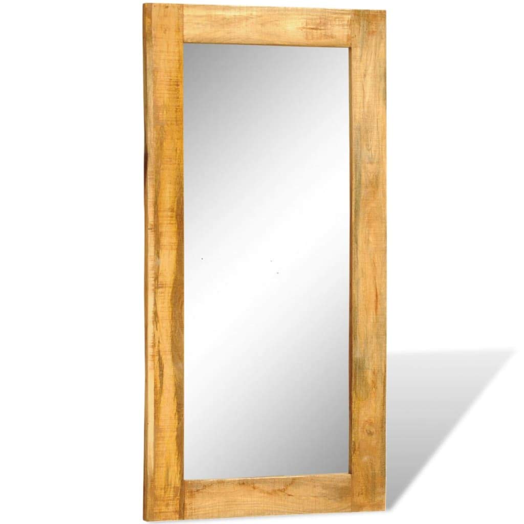 Solid Wood Framed Rectangle Wall Mirror - 47.2
