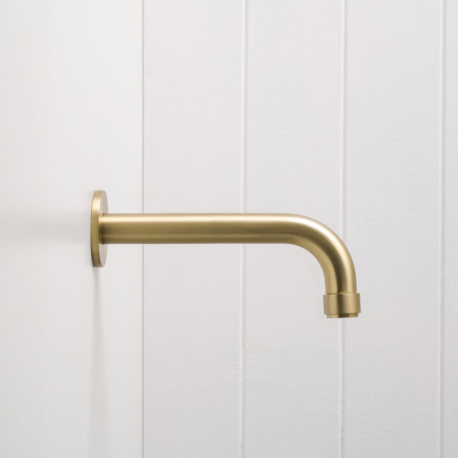 Melbourne Wall Spout Warm Brushed Nickel - Modern Bathroom Faucet for Sink, Vanity & Powder Room Installation