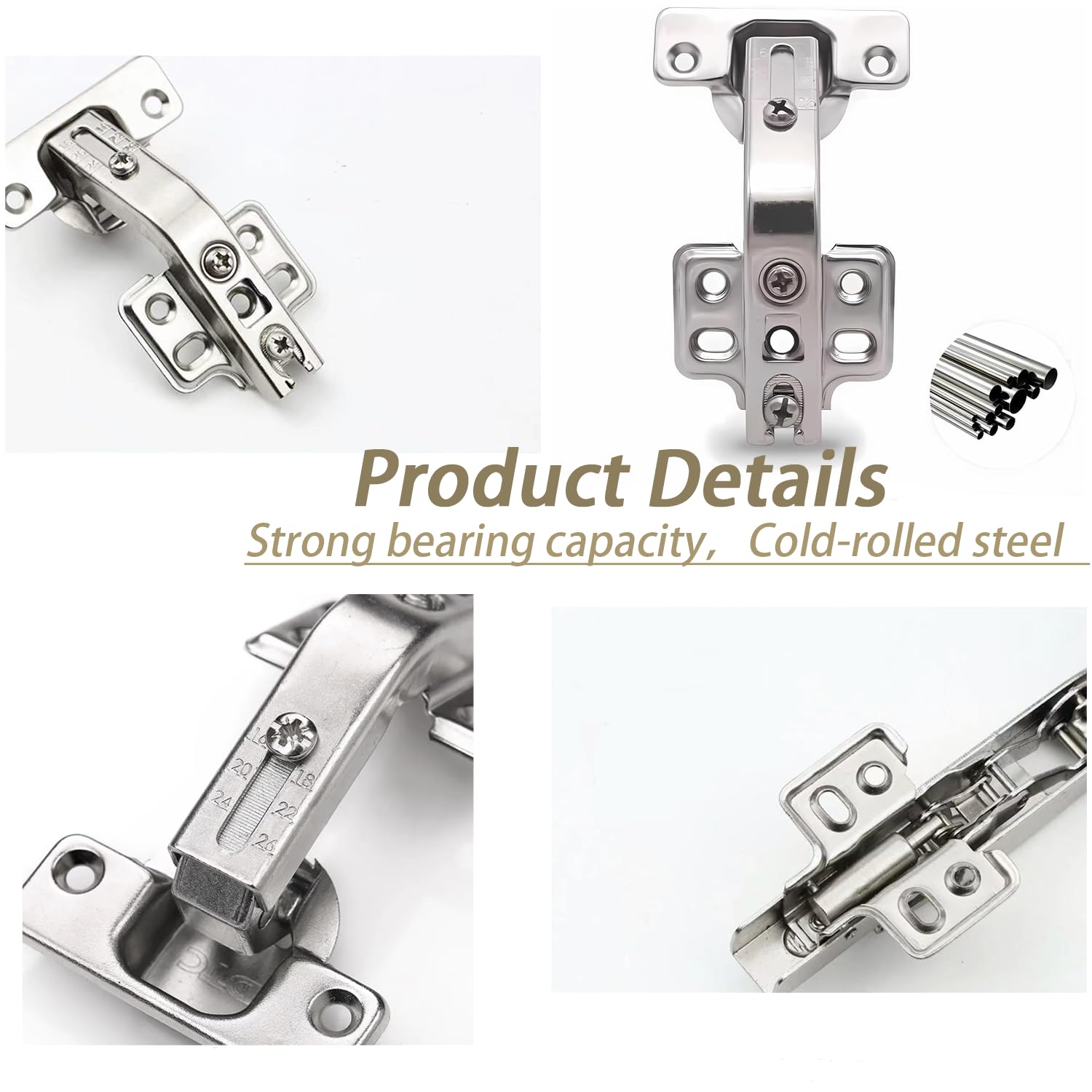 135° Lazy Susan Cabinet Organizer Hinges - 2 Pack Corner Cabinet Door Hinges for Kitchen Cabinet Replacement | Perfect for Corner Cabinets, Lazy Susans & Space-Saving Storage Solutions