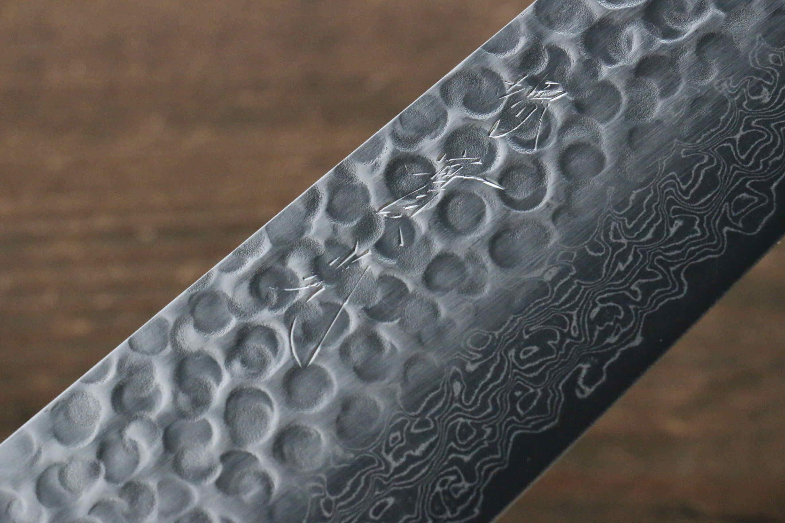 Premium Jikko VG10 17-Layer Damascus Gyuto Chef Knife 230mm (9 Inch) with Ebony Wood Handle - Professional Japanese Kitchen Knife for Slicing, Dicing & Meat Cutting
