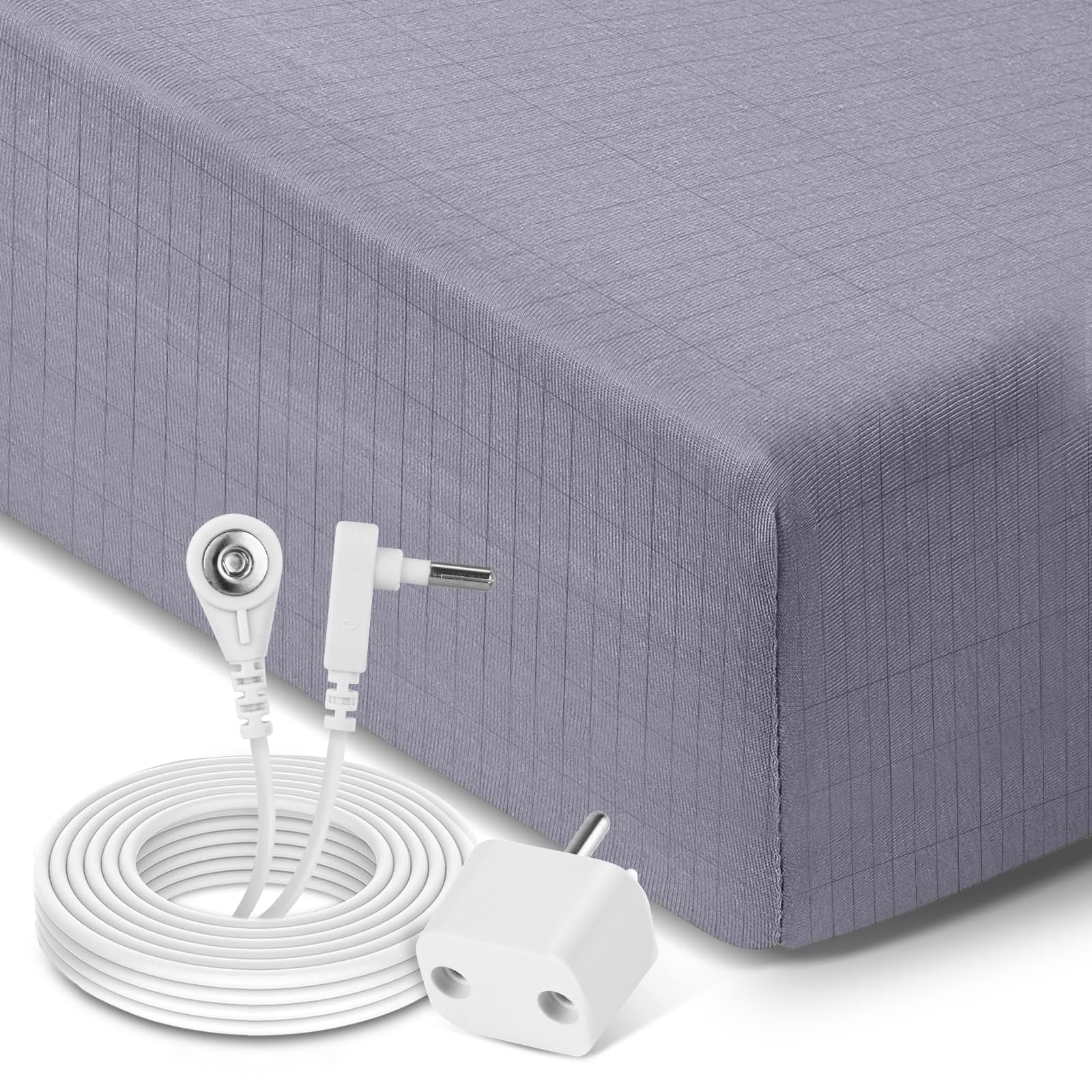 Organic Cotton Grounding Sheets with Pure Silver Fiber - Queen Size (76