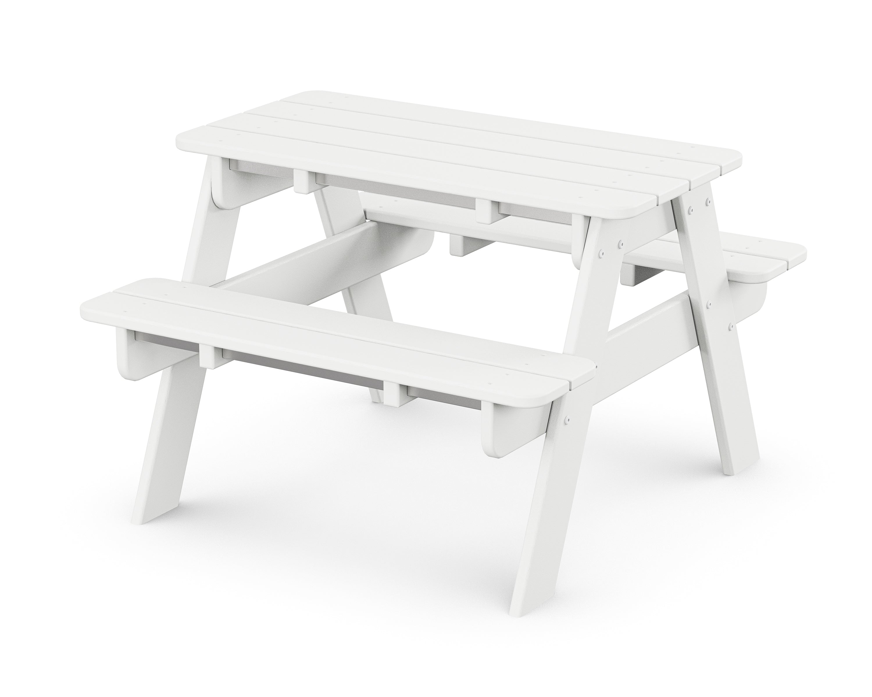 POLYWOOD Kids Picnic Table - Outdoor Durable Plastic Children's Picnic Bench Set for Backyard, Park & Playground - Perfect for Family Gatherings, Birthday Parties & Outdoor Dining