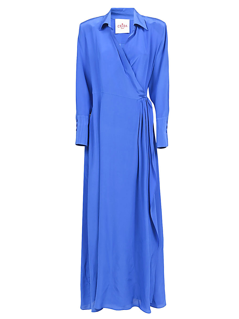 CRIDA Women's Blue Floral Summer Dress - Lightweight Casual Sundress for Beach, Vacation & Everyday Wear