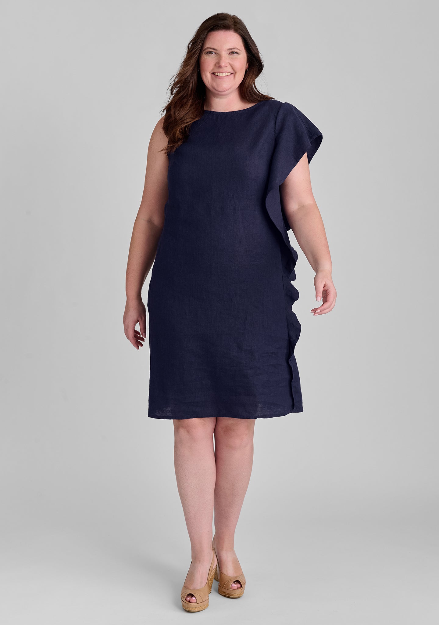 Stylish Linen Shift Dress for Women - Breathable Summer Social Dress - Perfect for Casual Outings, Beach Vacations & Office Wear