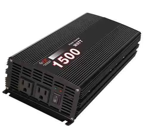 1500W Power Inverter DC 12V to AC 110V with Dual USB Ports for Car, RV, Truck & Outdoor Camping - Perfect for Charging Laptops, Phones & Small Appliances on the Go
